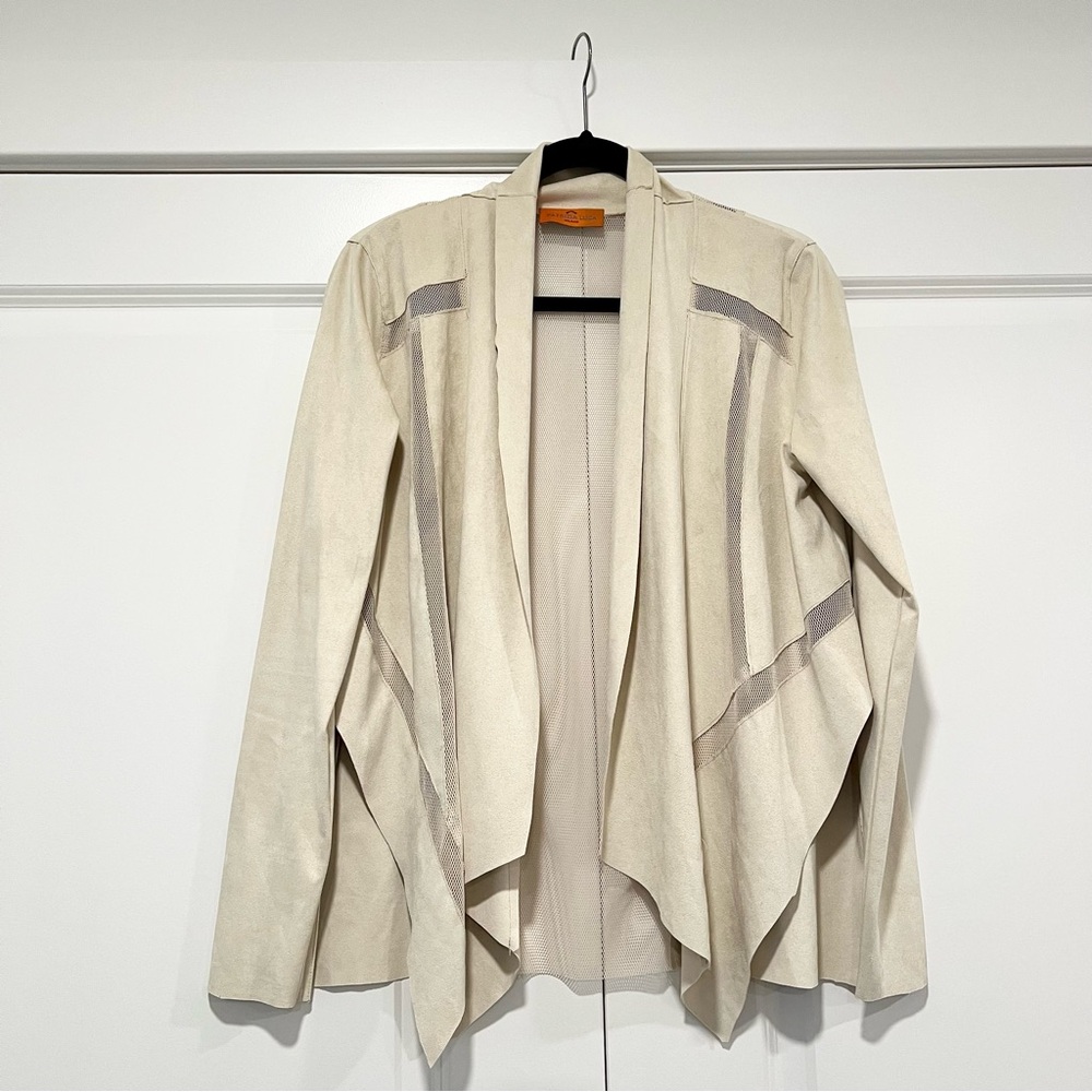 Patrizia Luca Women's Tan‎ Long Sleeve Blazer in Tan Size Small